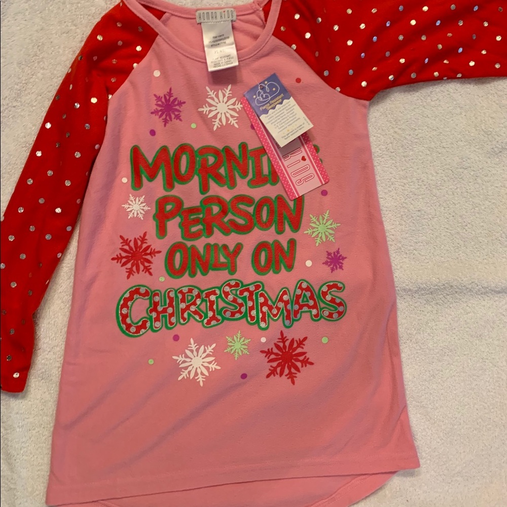 Komar Kids Girl Christmas Holiday Nightgown 4/5 XS